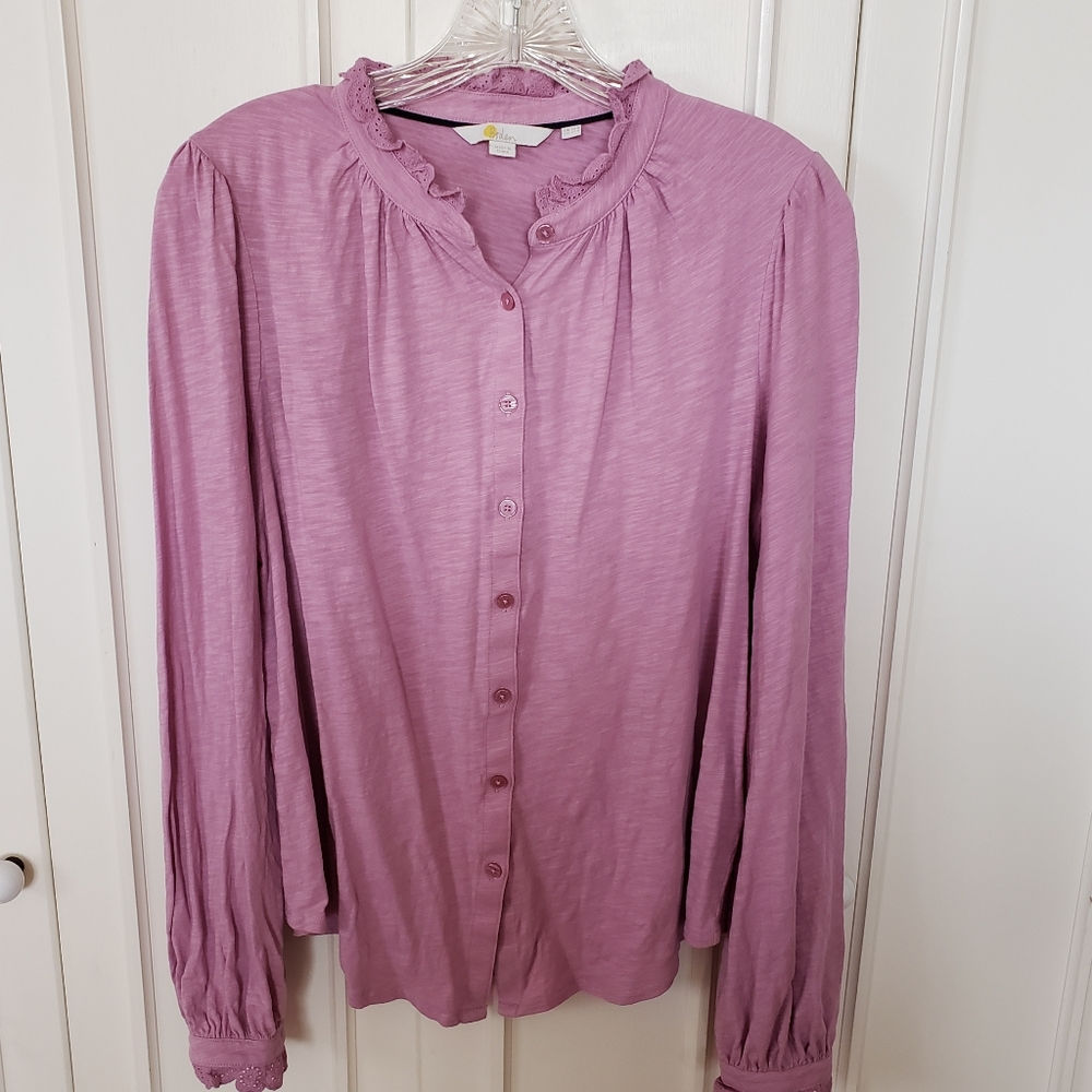 Boden Mauve Purple Blouse